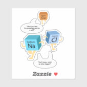 Chemielehrer Birthday Gag Science Geek Aufkleber (Blatt)