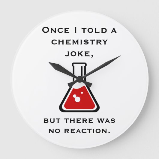 Chemielehrer Chemist Funny Geschenke Uhr (Vorderseite)