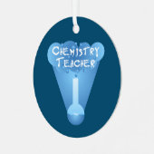 Chemielehrer Cloud Ornament Aus Metall (Vorderseite links)