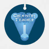Chemielehrer Cloud Ornament Aus Metall (Vorderseite)