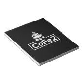 Chemielehrer Coffee Lover Notizblock (angewinkelt)