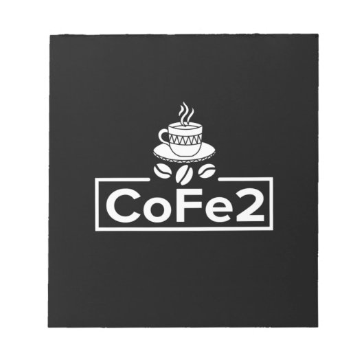 Chemielehrer Coffee Lover Notizblock (Vorderseite)