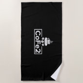 Chemielehrer Coffee Lover Strandtuch (Vorderseite)
