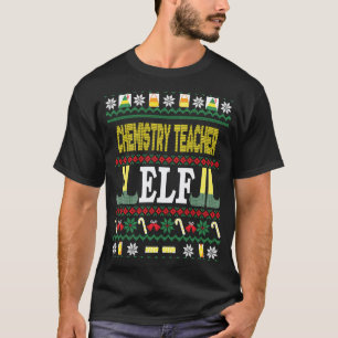 Chemielehrer Elf Weihnachten T-Shirt