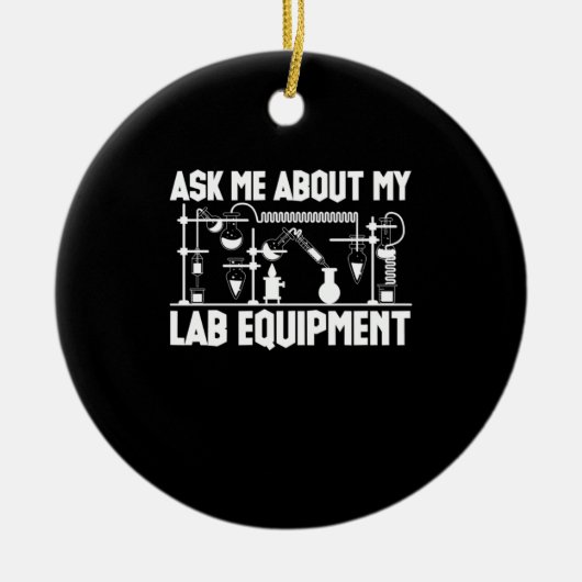 Chemielehrer Keramik Ornament (Vorne)