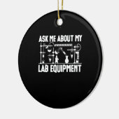 Chemielehrer Keramik Ornament (Links)