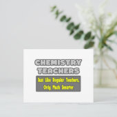 Chemielehrer...klüger Postkarte (Stehend Vorderseite)