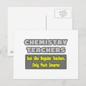 Chemielehrer...klüger Postkarte (Vorne/Hinten)