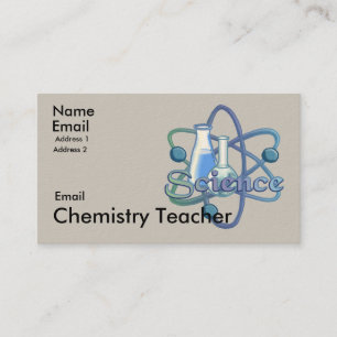 Chemielehrer-Motto Visitenkarte