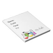 Chemielehrer Notepad/Hallpass Notizblock (angewinkelt)