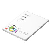 Chemielehrer Notepad/Hallpass Notizblock (Rotiert)