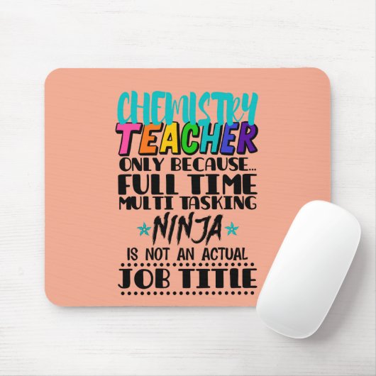 Chemielehrer nur wegen Vollzeit-Multi Mousepad (Mit Mouse)