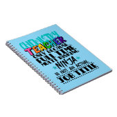 Chemielehrer nur wegen Vollzeit-Multi Notizblock (Rechte Seite)