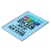 Chemielehrer nur wegen Vollzeit-Multi Notizblock (Linke Seite)