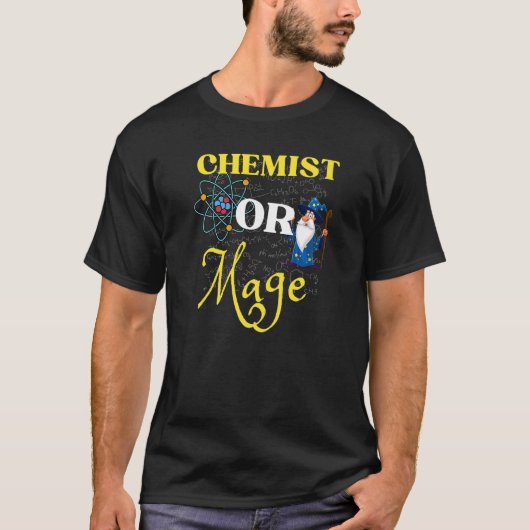 Chemielehrer oder Magier Alchemie oder Magielehrer T-Shirt (Vorderseite)