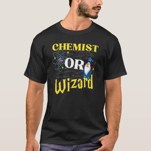 Chemielehrer oder Zauberer - Alchimie oder Zauberl T-Shirt (Vorderseite)