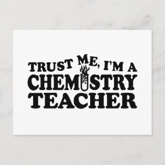 Chemielehrer Postkarte
