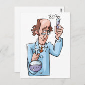 Chemielehrer Postkarte (Vorne/Hinten)