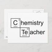 Chemielehrer Postkarte (Vorne/Hinten)