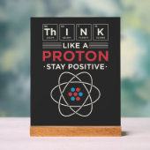 Chemielehrer Science Geek Gag Acrylschild (Neutral)