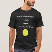 Chemielehrer Student Nerd Lemon Formel T-Shirt (Vorderseite)