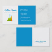 Chemielehrer | Wissenschaft Visitenkarte (Vorne/Hinten)