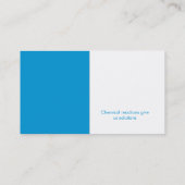 Chemielehrer | Wissenschaft Visitenkarte (Rückseite)