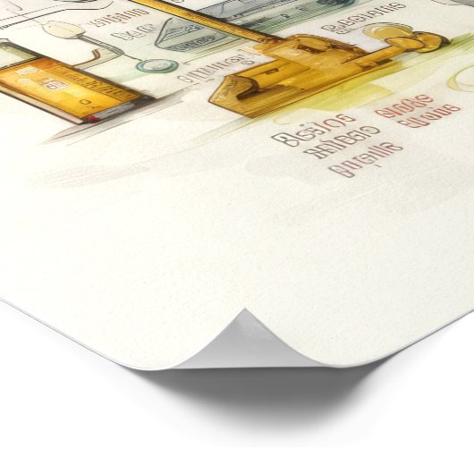 Chemiepapier Poster (Ecke)