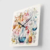 Chemiepapieruhr Quadratische Wanduhr (Winkel)