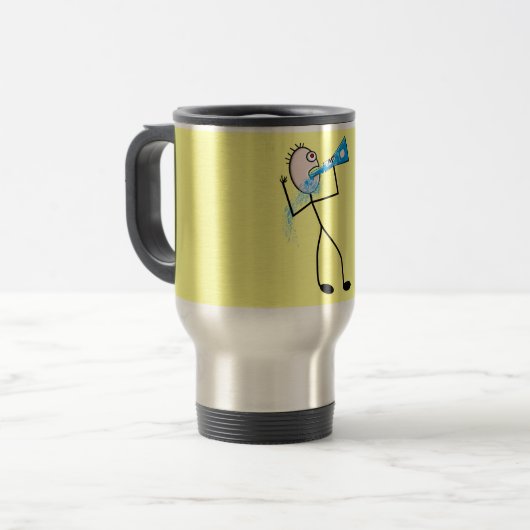 Chemieproduzent Funny Stick Man Geschenke Reisebecher (Vorderseite Links)