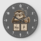 Chemieschläger entdeckten Nickerchen Große Wanduhr (Vorderseite)