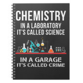 Chemiestabor Science Garage Crime Chemist Notizblock (Vorderseite)