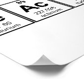 Chemieunterricht Poster (Ecke)