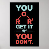 Chemiewaffe - Sie bekommen es oder Sie lehren nich Poster (Vorne)