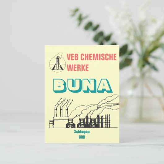 Chemiewerbedesign DDR Postkarte (Stehend Vorderseite)