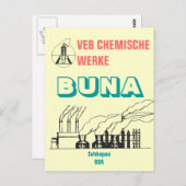 Chemiewerbedesign DDR Postkarte (Vorne/Hinten)