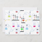 Chemiewissenschaft Custom Kids Foto Geburtstagspar Einladung (Rückseite)