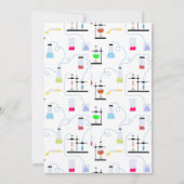 Chemiewissenschaft Teströhren Kindergeburtstag Par Einladung (Rückseite)