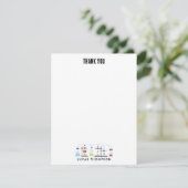 Chemiewissenschafts-Teströhren Labrador School Bet Dankeskarte (Stehend Vorderseite)