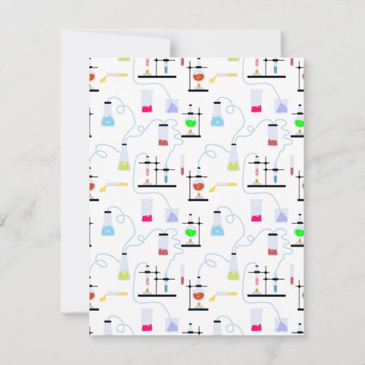 Chemiewissenschafts-Teströhren Labrador School Bet Dankeskarte (Rückseite)