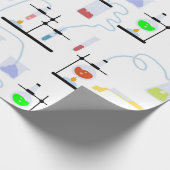 Chemiewissenschafts-Teströhren Labrador School Bet Geschenkpapier (Ecke)