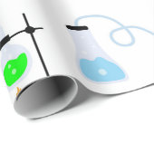 Chemiewissenschafts-Teströhren Labrador School Bet Geschenkpapier (Rolleneckpunkt)