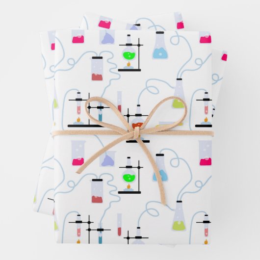 Chemiewissenschafts-Teströhren Labrador School Bet Geschenkpapier Set (Beispiel)