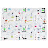 Chemiewissenschafts-Teströhren Labrador School Bet Große Geschenktüte (Rückseite)