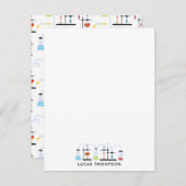 Chemiewissenschafts-Teströhren Labrador School Bet Mitteilungskarte (Vorne/Hinten)