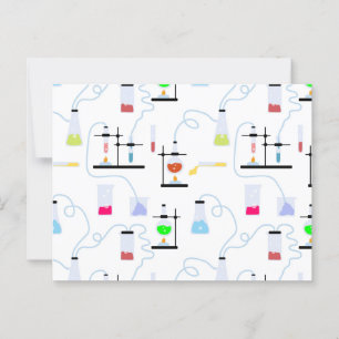 Chemiewissenschafts-Teströhren Labrador School Bet Postkarte