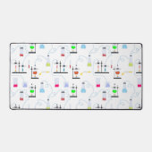 Chemiewissenschafts-Teströhren Labrador School Bet Schreibtischunterlage (Vorderseite)