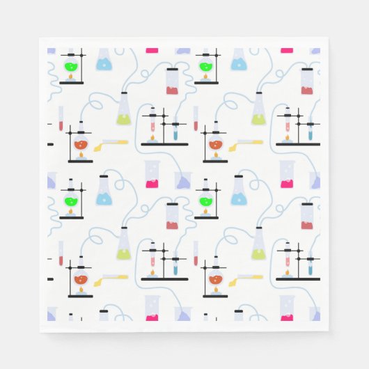 Chemiewissenschafts-Teströhren Labrador School Bet Serviette (Vorderseite)