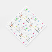 Chemiewissenschafts-Teströhren Labrador School Bet Serviette (Ecke)