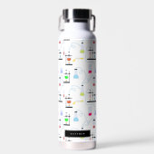 Chemiewissenschafts-Teströhren Labrador School Bet Trinkflasche (Vorne)